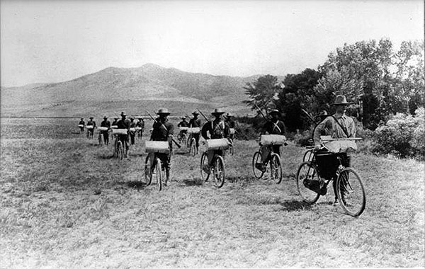 Bicycle Corp at Fort Missoula in 1897