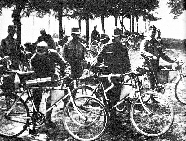 Bicycles of Austrian-Hungarian army in Western Ukraine