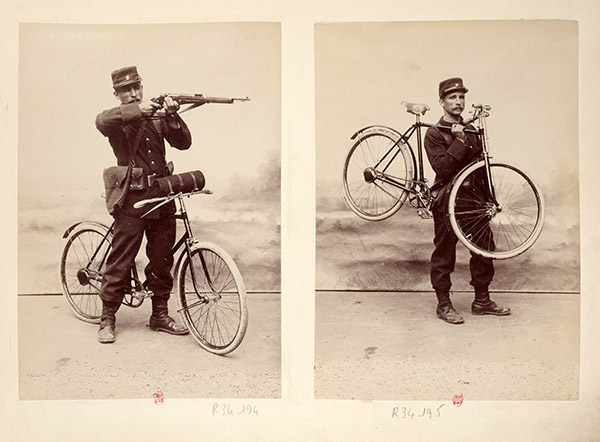 military cyclists