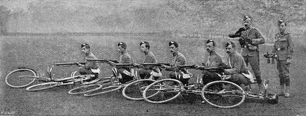 Bikes in the barricade