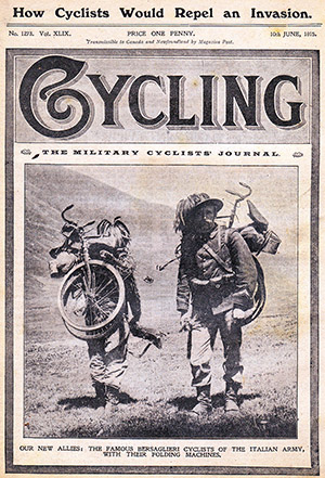 Cycling June 1915 Bersaglieri ciclisti