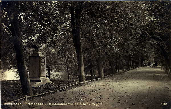 Denkmal Feldartillerie-Regiment Prince August of Preussen 1930