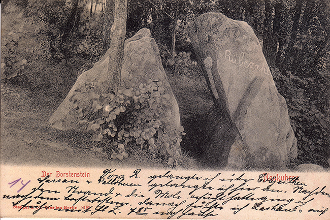 The Stone of Lies Pioneer Der Borstenstein at Neukuhren