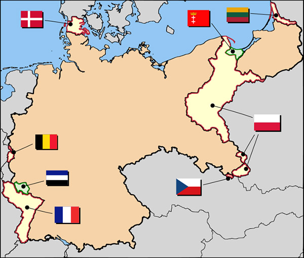 German losses after WWI