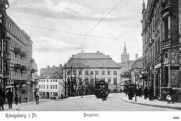 Koenigsberg tram photo Koenigsberg Bergplatz