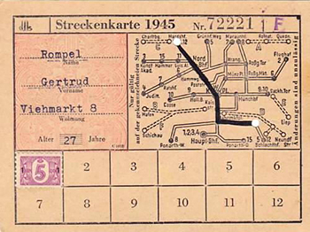 Konigsberg Strassenbahn Train Card