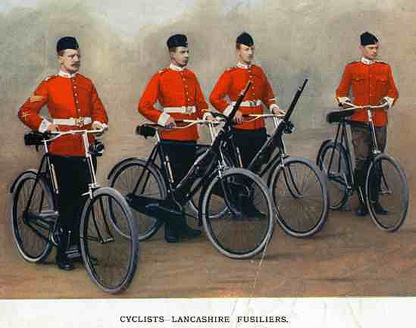 Lancashire Cyclists military scooter riders