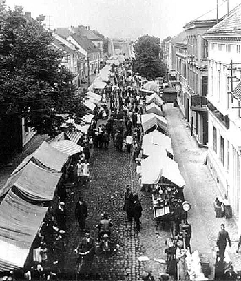 Pferdemarkt in Wehlau Nach dem Pferdemarkt der Krammarkt