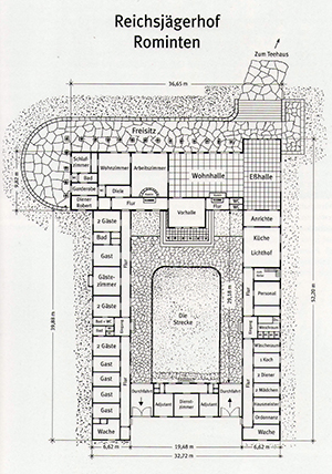 Plan of the Imperial Jagerhof Rominten