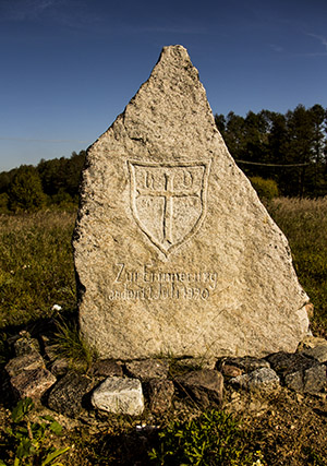 polom-2016 memorial stone plebiscite on warmia and mazury