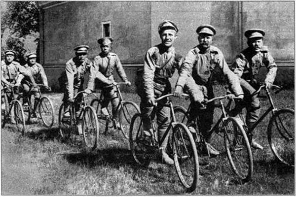 Russian Army military cyclists