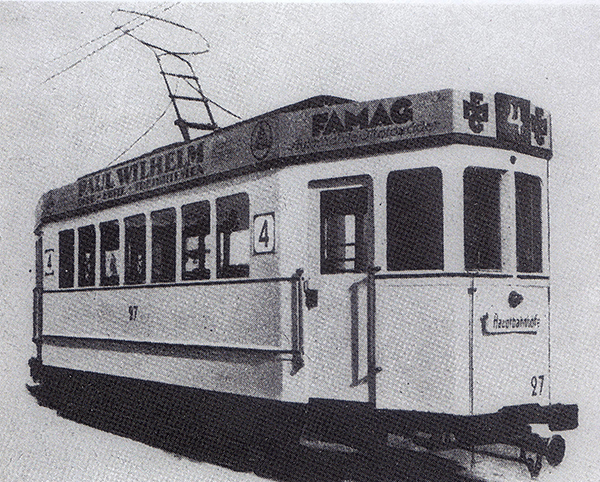 Steinfurt Triebwagen Strassenbahn Number 27 1924