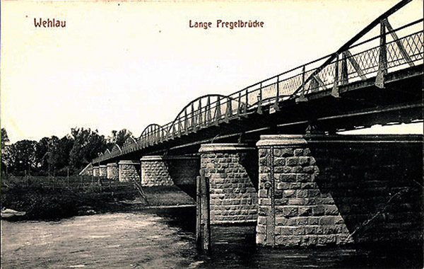 Wehlau Lange Pregelbrücke bridges Wehlau