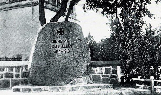 Monument to the fallen in the First World War