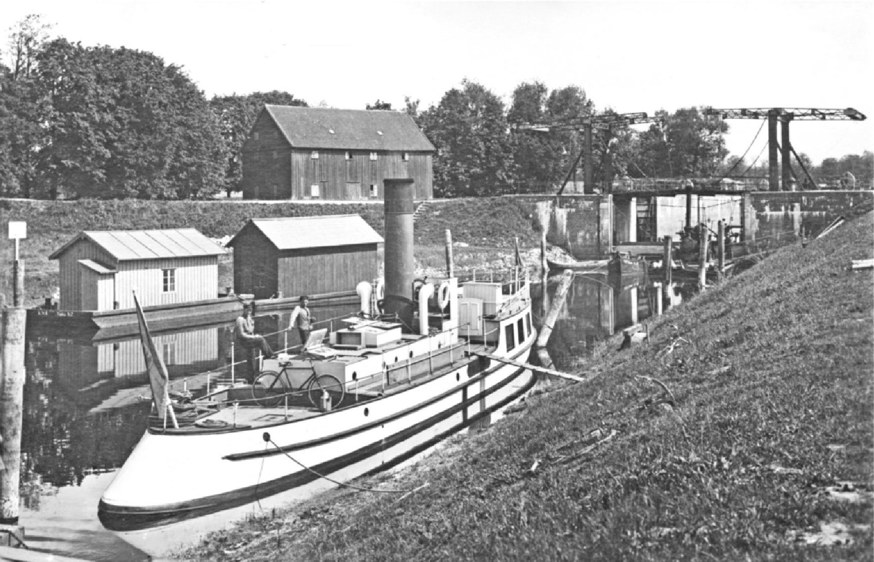 Wasserwerksanlage auf Pregel und Alla in Ostpreußen