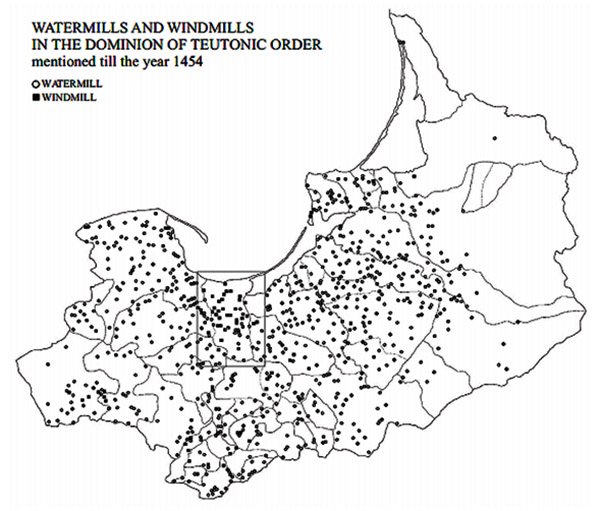 windmills of the Order Prussia