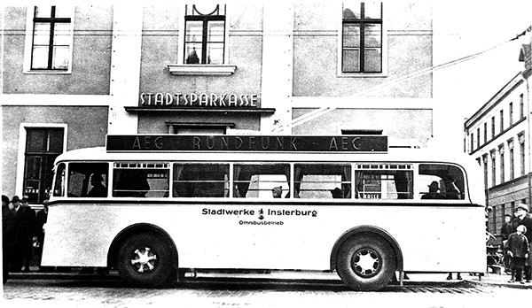 Insterburg trolleybus Instereburger omnibus