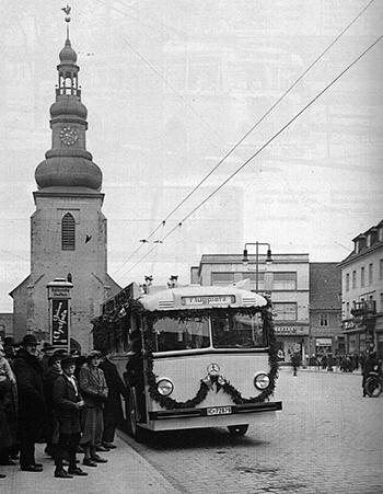 Insterburg trolleybus on Alter Markt