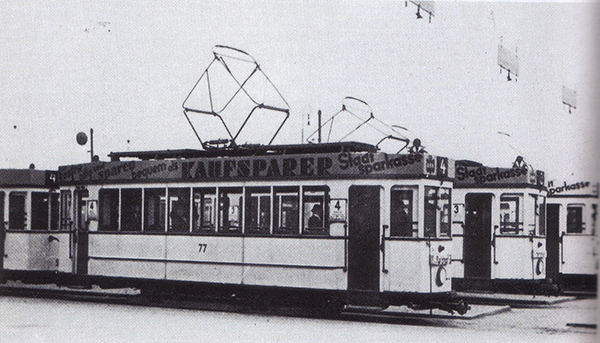 Königsberg tram motor car 77 route 4