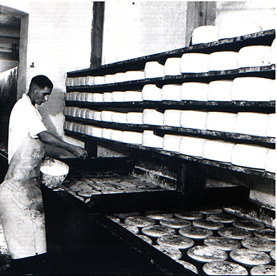 Tilsit cheese aging Lagerung Tilsiter Kaese 1940