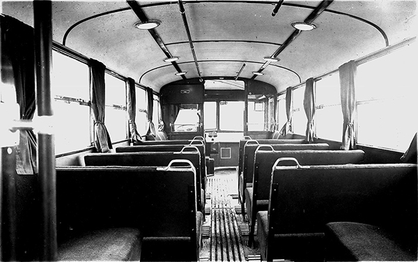 Trolleybus Insterburg inside